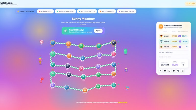 Crystal Loom gameplay screenshot